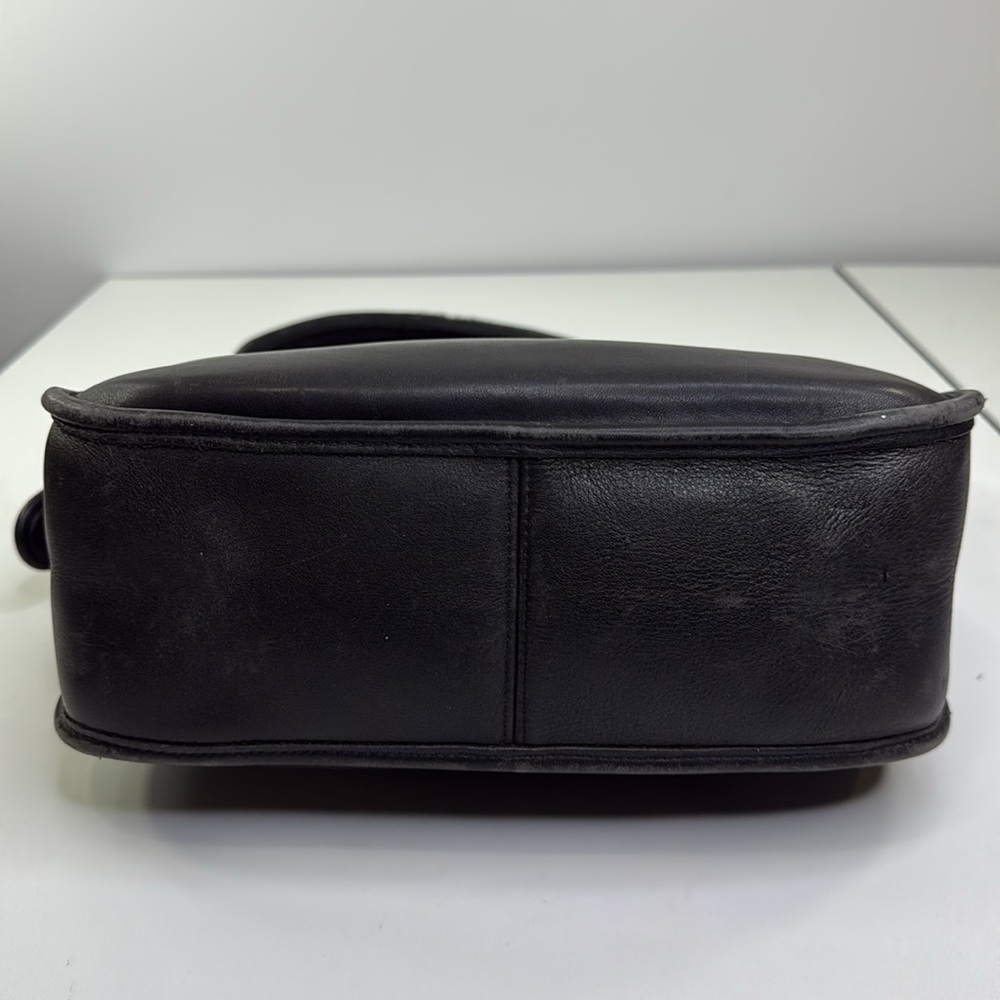 VINTAGE COACH 9951 PATRICIA LEGACY BLACK LEATHER SHOULDER BAG CROSSBODY PURSE - Picture 5 of 15